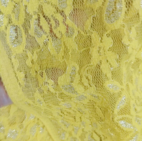 Beautiful haldi colour net shimmer saree with designer blouse - Picture 5 of 5